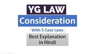 Watch for Conceptual Clarity  Consideration  Law of Contracts  In Hindi [upl. by Jarad485]