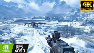 KAZAKHSTAN AIRBASE INFILTRATION PC RTX 4090 ULTRA Realistic Graphics 4K Call of Duty [upl. by Claudina]