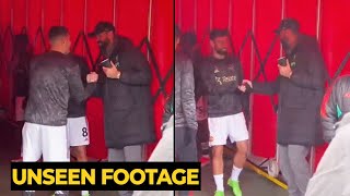 Alisson Becker showed his respect to Man United players in the tunnel before start of the match [upl. by Saylor]