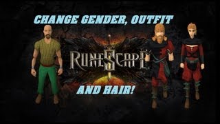 Runescape 3 How to Change Gender Outfit and Hair [upl. by Vezza482]