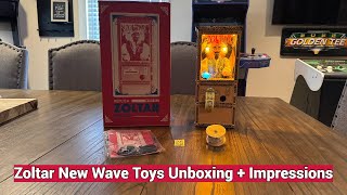 Zoltar Speaks Fortune Teller Replica Arcade Machine Unboxing  Impressions From New Wave Toys [upl. by Coppins]