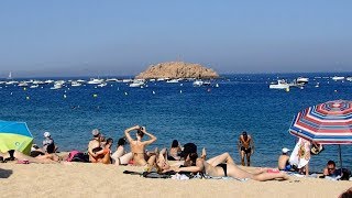 Tossa de Mar Beach Catalonia Spain June 2018 [upl. by Kinemod]