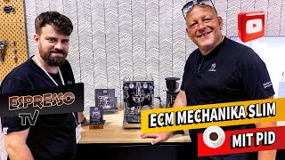 ECM Mechanika Slim PID  präsentiert auf der World of Coffee Kopenhagen [upl. by Alvina]