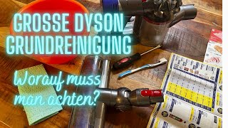 Anleitung Dyson Staubsauger Grundreinigung  Dyson V8 richtig sauber putzen Tutorial Dyson V6 V7 V8 [upl. by Ahseral]