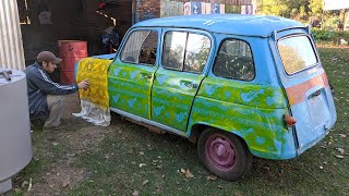 PLOTEANDO EL RENAULT 4L EN CASA  AL MAS PURO ESTILO RADIALERO  Radialero Team [upl. by Llednar]