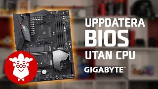 GIGABYTE QFlash Plus  hur du uppdaterar BIOS utan processor [upl. by Acirtal]