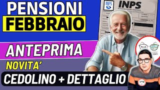 INPS⚠️ PENSIONI FEBBRAIO 2024 ➡ANTEPRIMA CEDOLINO 5 NOVITà RIFORMA IRPEF AUMENTI ARRETRATI CONGUAGLI [upl. by Idnas]