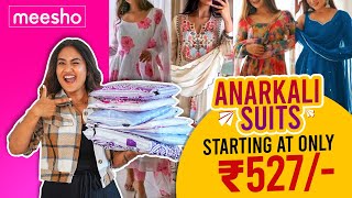 Meesho Haul Anarkali Suits Starting from Rs527  ShoppingReview  Being Navi [upl. by Asiel]