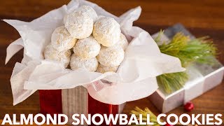 How To Make Snowball Almond Cookies  Classic Holiday Recipe [upl. by Claudio]