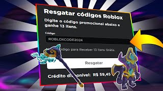 TODOS NOVOS CÓDIGOS NO ROBLOX 2024 PROMOCODE NO ROBLOX [upl. by Yecaw]