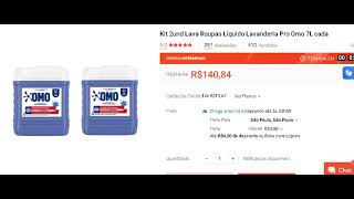 Kit 2und Lava Roupas Líquido Lavanderia Pro Omo 7L cada [upl. by Eux]