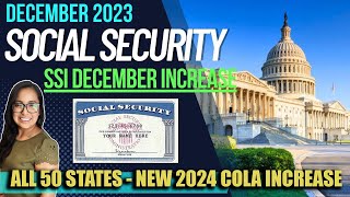 NEW SOCIAL SECURITY UPDATE DECEMBER 2023 NEW SSI INCREASE IN DECEMBER  2024 COLA Letter [upl. by Treat]