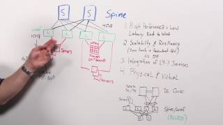 8 2 Examining Spine Leaf Architecture CCNA Data Center DCI [upl. by Nerrad]