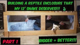 Building A Large Reptile Enclosure That My 12 Snake Deserves [upl. by Nollie]