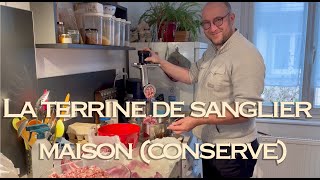 Recette de terrine de sanglier conserve maison [upl. by Griffis]