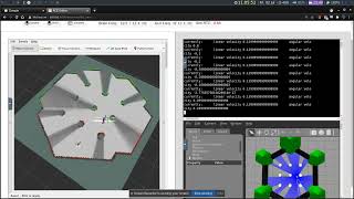 Demo of RViz2 Template in RADI 410 with map building using cartographer [upl. by Aecila]