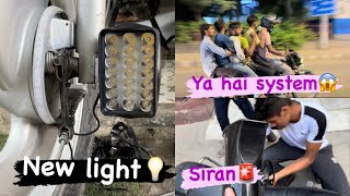 NEW LIGHT LAGA DI BIKE MA AB AAYGA MAJA✅ SPLENDOR PAY 6 LOG😱 vanshgurjar36 vansh 0036 [upl. by Winton751]