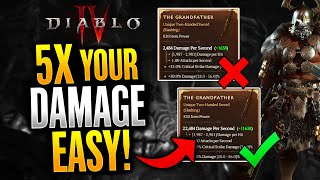 Diablo 4  AVOID Making THESE Huge Gearing Mistakes 5X Your Damage Easy Diablo 4 Tips and Tricks [upl. by Edrick]