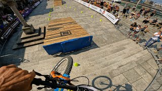 GoPro Edgar Carballos Practice Run at the O Marisquiño Urban Downhill [upl. by Antons]