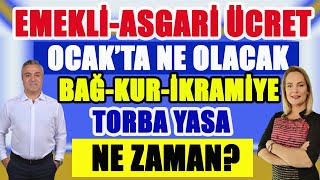 CANLI Emekli Asgari Ücret Ocakta Ne Olacak Bağkur İkramiye Torba Yasa Ne Zaman [upl. by Aciretehs]