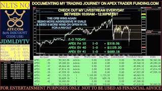 051324 NLTS NQ  REVIEW DOCUMENTING MY JOURNEY TRADING ON APEX TRADER FUNDING PA AND EVAL ACCOUNTS [upl. by Haem]