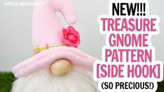 New Pattern No Sew Gnome  Treasure Gnome  Side Hook Hat Gnome  Easy Gnome Pattern  Spring DIY [upl. by Atinihc183]