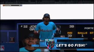 Two Homers in one game with the Miami MarlinsMLB THE SHOW 24 Career mode [upl. by Favata511]