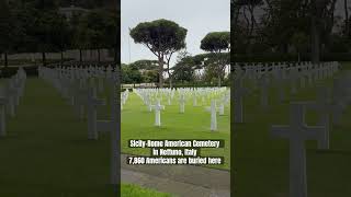 SicilyRome American Cemetery in Nettuno Italy 7860 Americans bur13d here [upl. by Ollehto]