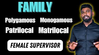 FAMILY  MARRIAGE KINSHIP AND FAMILY  SPECIALIZATION FOR FEMALE SUPERVISOR JKSSB  REMO SIR [upl. by Sanchez851]