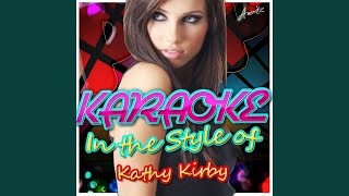 Secret Love In the Style of Kathy Kirby Karaoke Version [upl. by Nahgem]