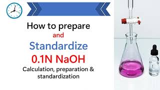 How to prepare and standardize 01N Sodium hydroxide NaOH solution  Standardization of 01N NaOH [upl. by Anyotal]