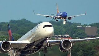 1 HR of Landings amp Takeoffs at Atlanta Hartsfield  Plane Spotting 2021 [upl. by Josh]