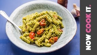 Speedy Pesto Pasta Recipe  Now Cook It [upl. by Eilatam]