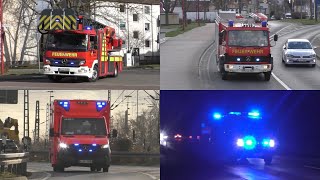 Orkan Ylenia Einsatzfahrten der Feuerwehr Lehrte FF Höver FF Hämelerwald und dem DRK Lehrte [upl. by Downall269]