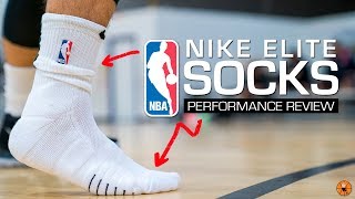 Nike NBA Elite Quick Crew Sock  Performance Review [upl. by Neeoma]