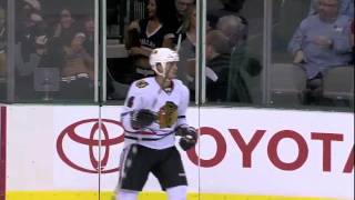 Jamie Benn hit shatters glass 10711 [upl. by Sima]