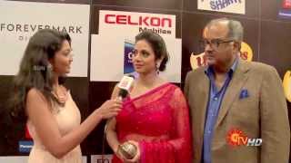 Sridevi amp Boney Kapoor at the SIIMA Awards 2013 Tamil [upl. by Nilkoorb273]