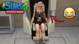 BYGGER TRENINGSROM I KJELLEREN  Norsk The Sims 4 Katter og hunder 15 [upl. by Hadrian]