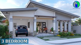 3 BEDROOM HOUSE DESIGN  10x10 HOUSE DESIGN  100 SQM [upl. by Nemsaj648]