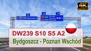 🇵🇱 Driving in Poland  Bydgoszcz to Poznań Wschód junction [upl. by Walter452]