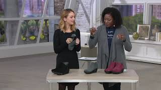 Skechers Suede Wedge Boots  Parallel on QVC [upl. by Ybur]