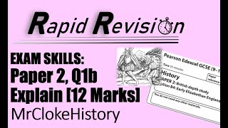 GCSE Rapid Revision Elizabethan England Exam Q1b Explain 12 Marks ReUpload [upl. by Wj]