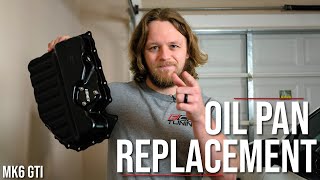 When an Engine Flush Goes Wrong  MK6 GTI Oil Pan Replacement [upl. by Cogn217]