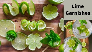 Lime Cocktail Garnish Ideas [upl. by Enelhtak301]