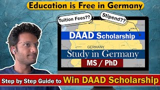 DAAD Scholarship in Germany For MS amp PhD 2024 daadscholarship [upl. by Kcolttam]