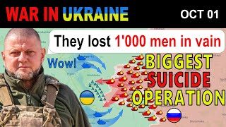 01 Oct INSANE ATTACK Russians Lose 55 TANKS amp BMPS 1000 MEN IN 20 MINUTES  War in Ukraine [upl. by Abelard]