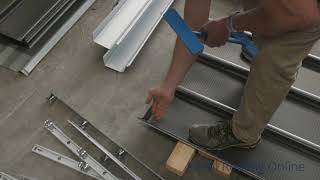 How to Use the Klip Lok Turn Down Turn Up Tool  Metal Roofing Online [upl. by Himelman834]