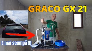 Miam luat pompa airless GRACO GX 21 și e mai scumpǎ ca mașina cu care o transport [upl. by Namreg18]