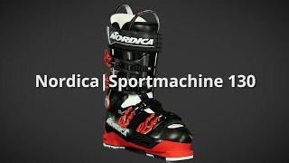 2019 Nordica Sportmachine 130 Mens Boot Overview by SkisDotCom [upl. by Ynnaj]