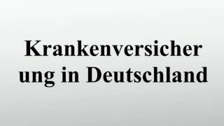 Krankenversicherung in Deutschland [upl. by Ayat407]